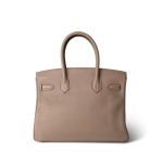 Birkin 30 Argile Togo Gold Plated Z Stamp - Image 7