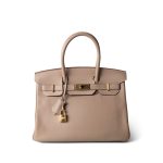 Birkin 30 Argile Togo Gold Plated Z Stamp