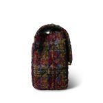 22K Multicolor Tweed Quilted Mini Square Flap Aged Gold Hardware - Image 11