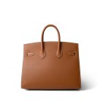 Birkin 25 Sellier Gold Epsom Gold Plated Z Stamp - Image 9
