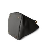Picotin Lock 22 Gris Meyer Taurillon Clemence Gold Plated U Stamp - Image 10